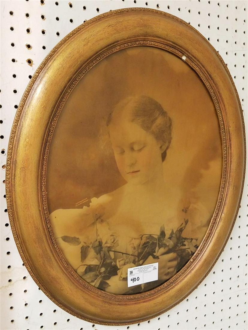 1897 FRAMED PHOTO OF A WOMAN BY JAMES ARTHUR, 19" X 15" (1 of 4)