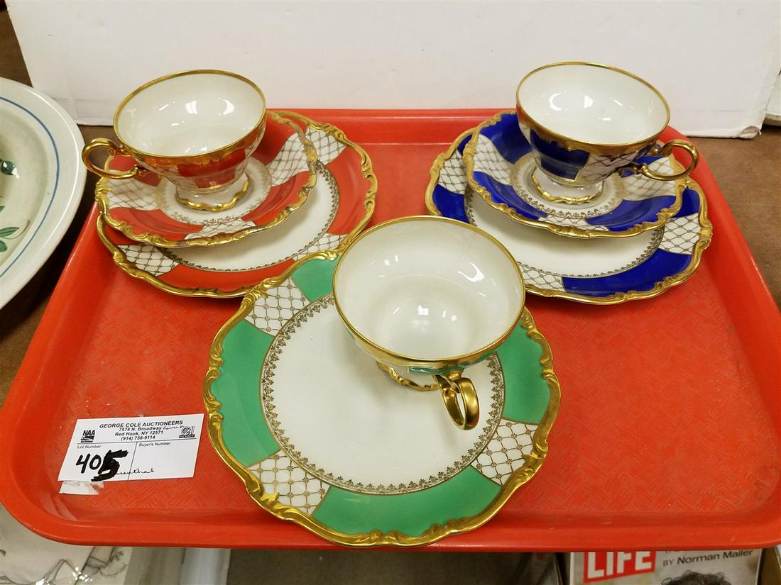 TRAY 2 3PC. ROSENTHAL-LUNCHEON PLATE, CUP + SAUCER, + 1 (1 of 2)