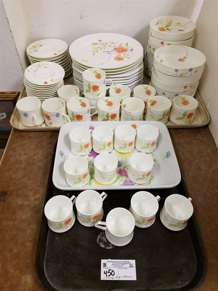 TRAYS MIKASSA 61PC. JUST FLOWERS DINNER SERVICE (1 of 2)