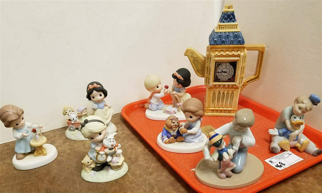TRAY 2 NAO DISNEY FIGURINES, 5 DISNEY SHOWCASE PRECIOUS (1 of 6)