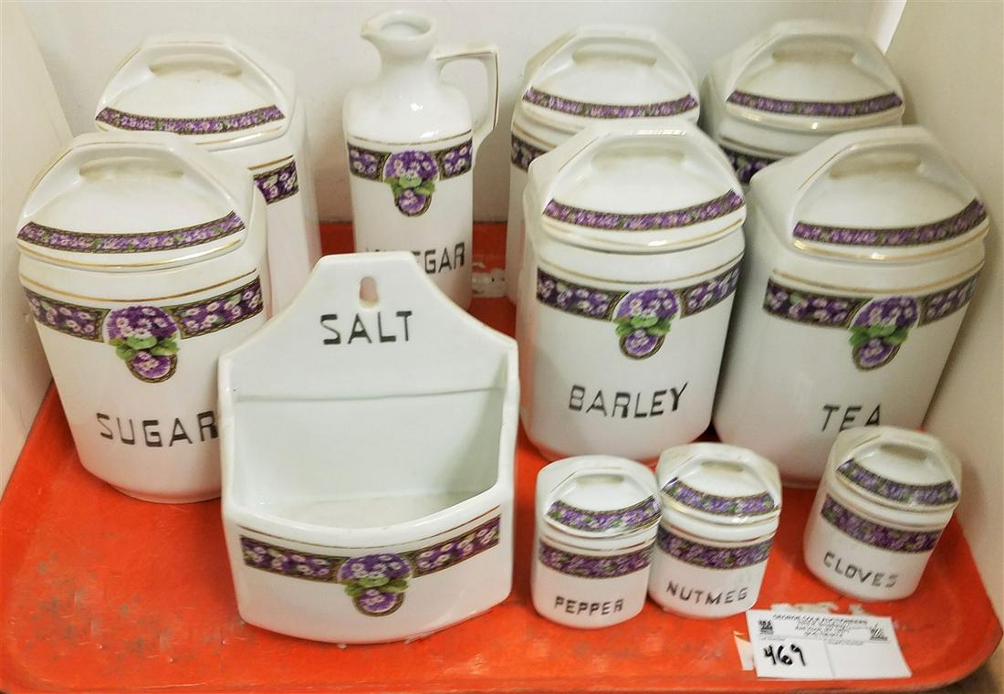 TRAY 11PC. BAVARIA CANNISTER SET (1 of 2)