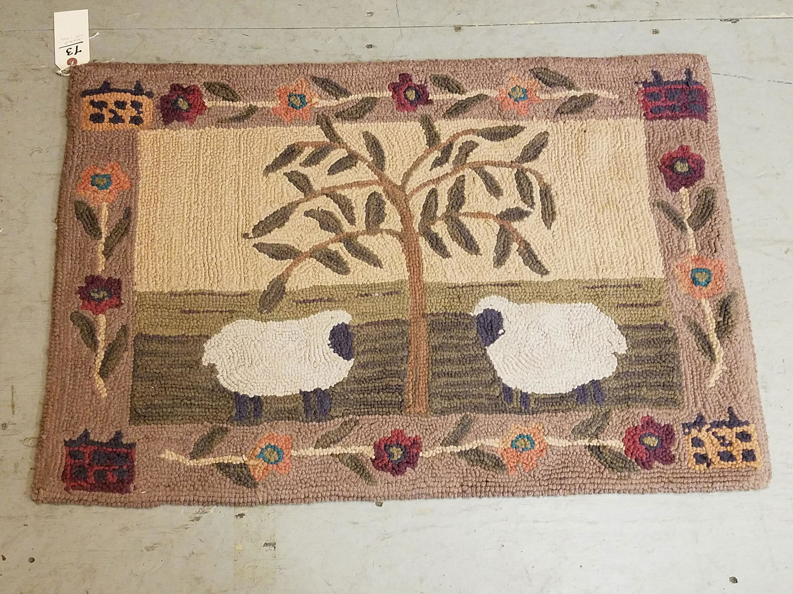 HOOKED RUG 23 1/2" X 34 1/2" (1 of 1)