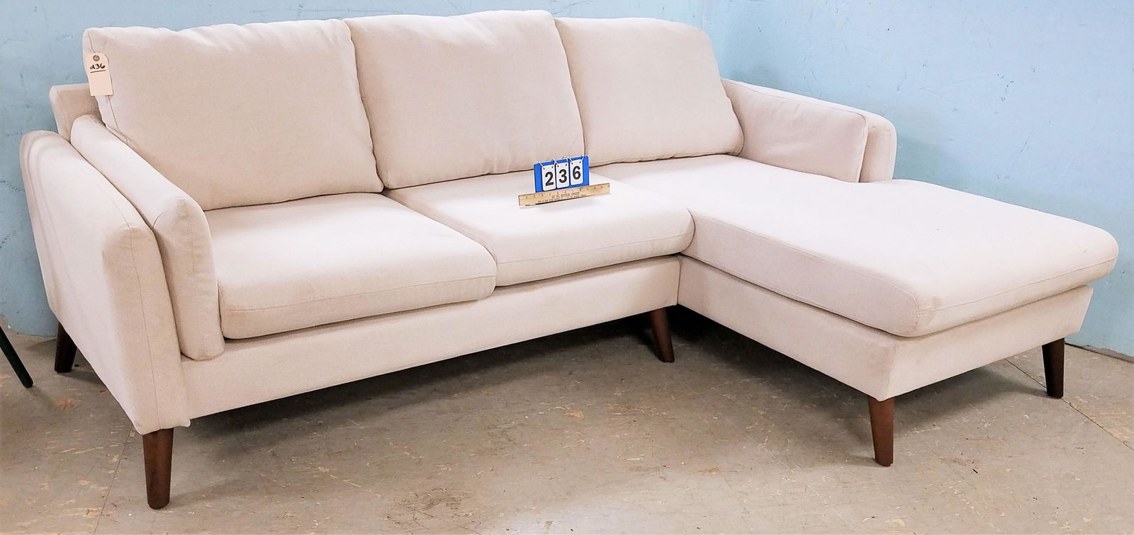 CONTEMP 2 SECTION SOFA 7'6"L (1 of 2)
