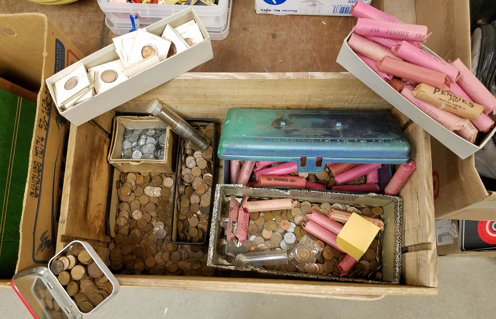 BX WHEAT PENNIES 1000'S (1 of 4)