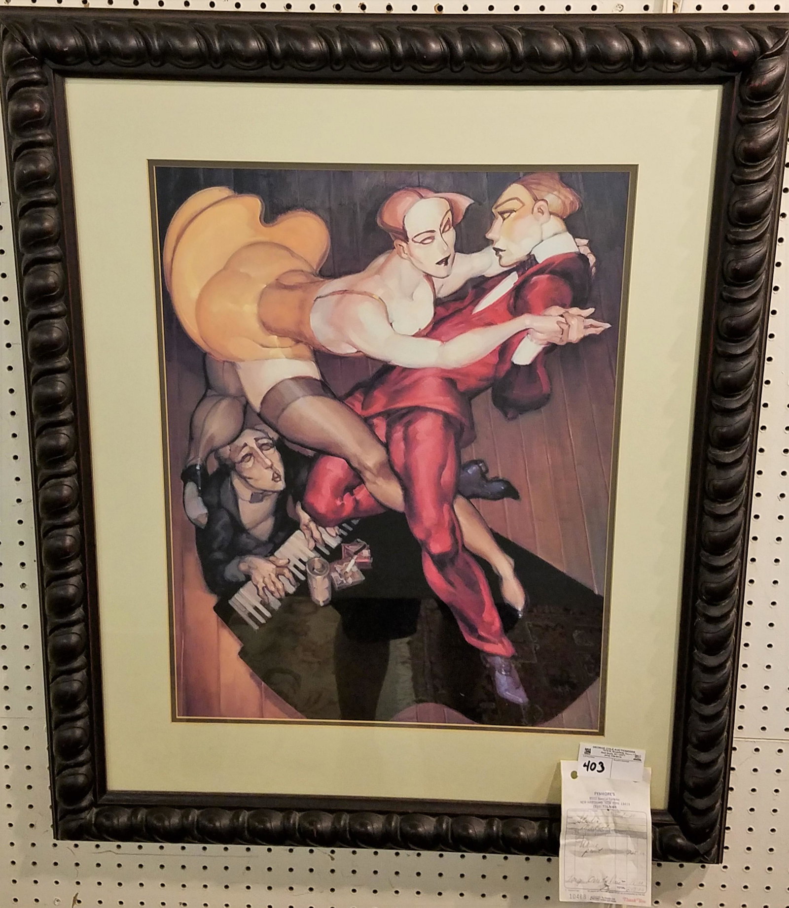 FRAMED PRINT TANGO OVER THE PIANO BY JUAAREZ MACHADO: FRAMED PRINT TANGO OVER THE PIANO BY JUAAREZ MACHADO