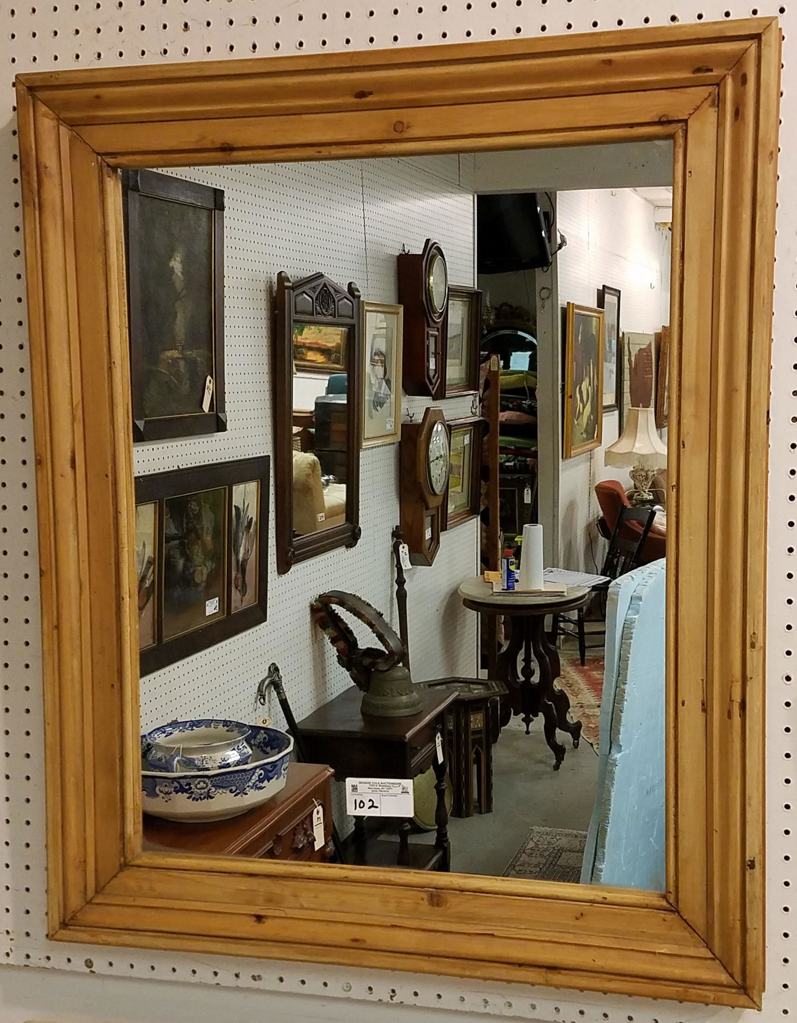 PINE FRAMED MIRROR (1 of 2)