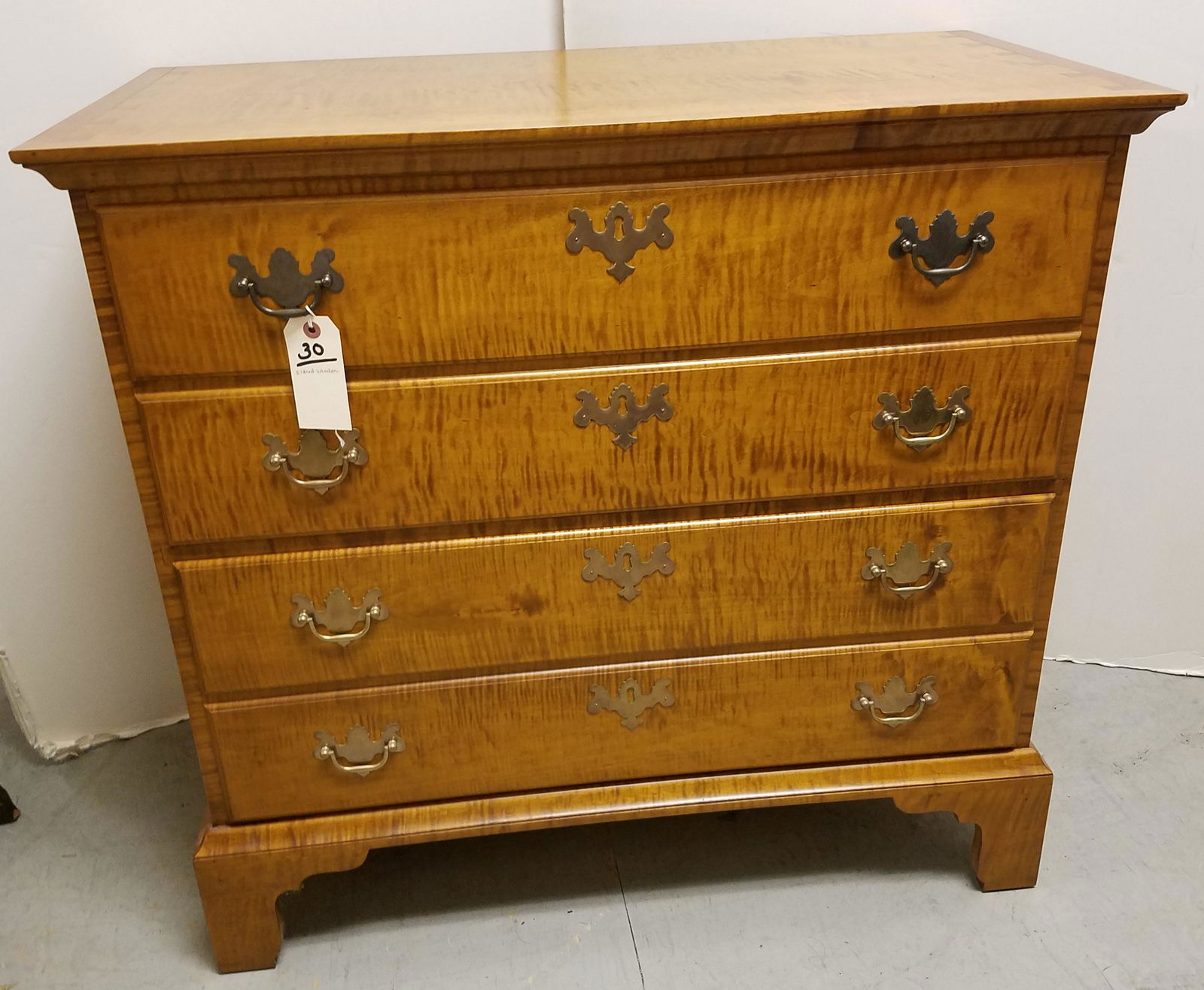 ELDRED WHEELER TIGER MAPLE 2 DRAWER FILE CABINET 33 (1 of 8)