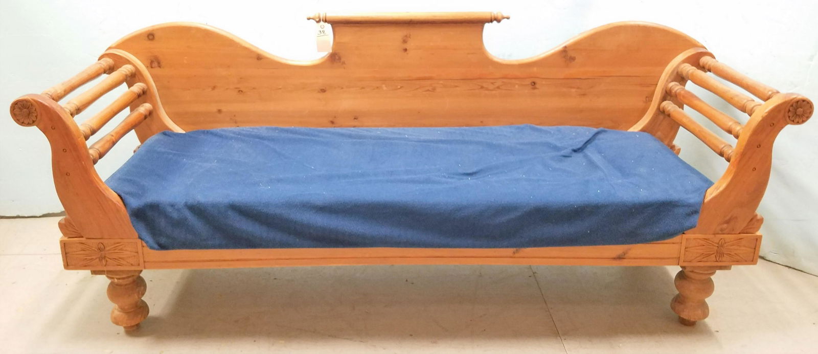 SWEDISH PINE SOFA 6'4" (1 of 3)