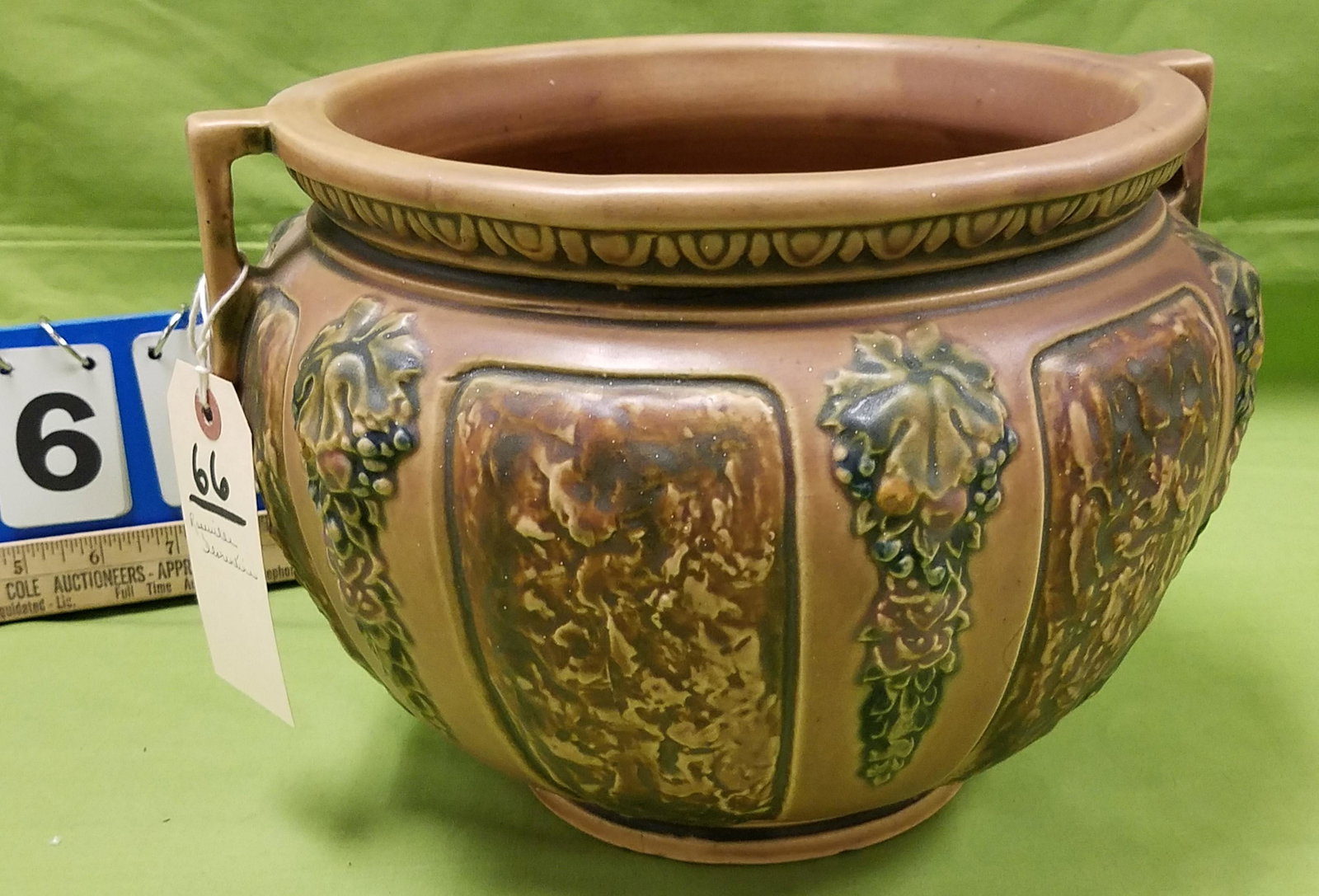 ROSEVILLE FLORENTINE JARDINEER 8"H X 11 1/2" DIAM (1 of 5)