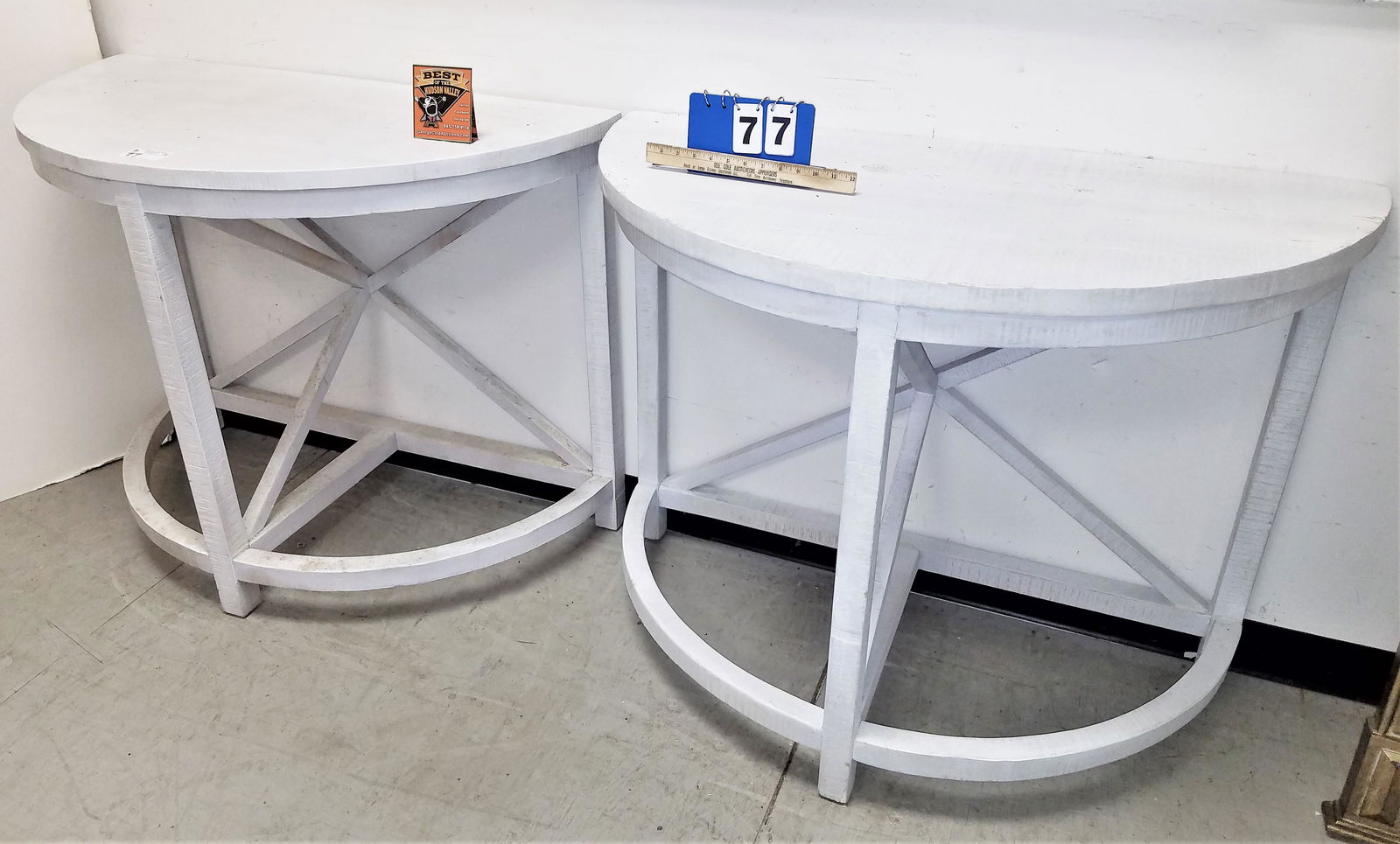 PR PTD CONSOLE TABLES 33"H X 42 1/2"W X 21 1/2"D: PR PTD CONSOLE TABLES 33"H X 42 1/2"W X 21 1/2"D