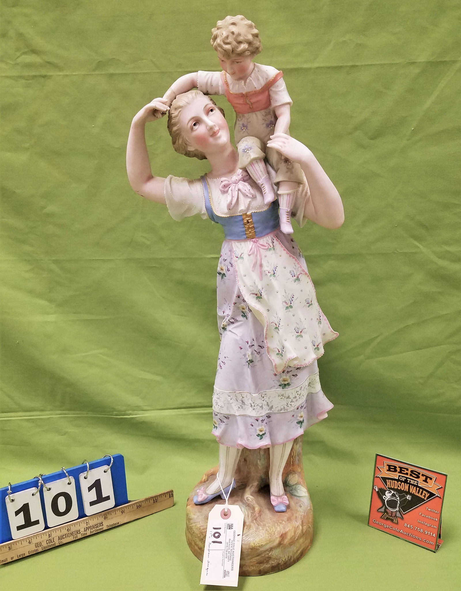 10TH C GERMAN BISQUE GROUP 25 1/2" (1 of 6)