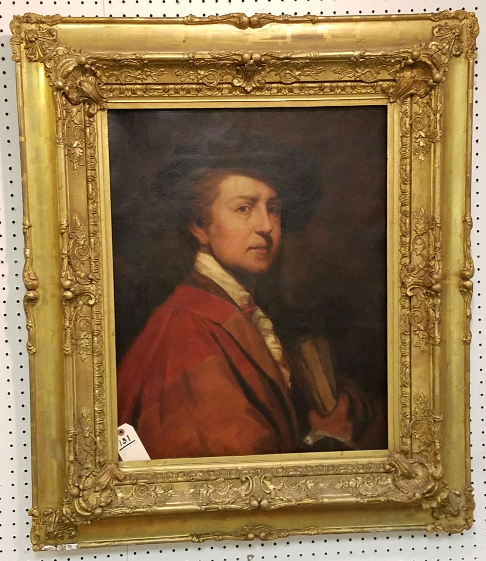 FRAMED 18TH C O/C PORTRAIT RELINED 27" X 22" (1 of 4)