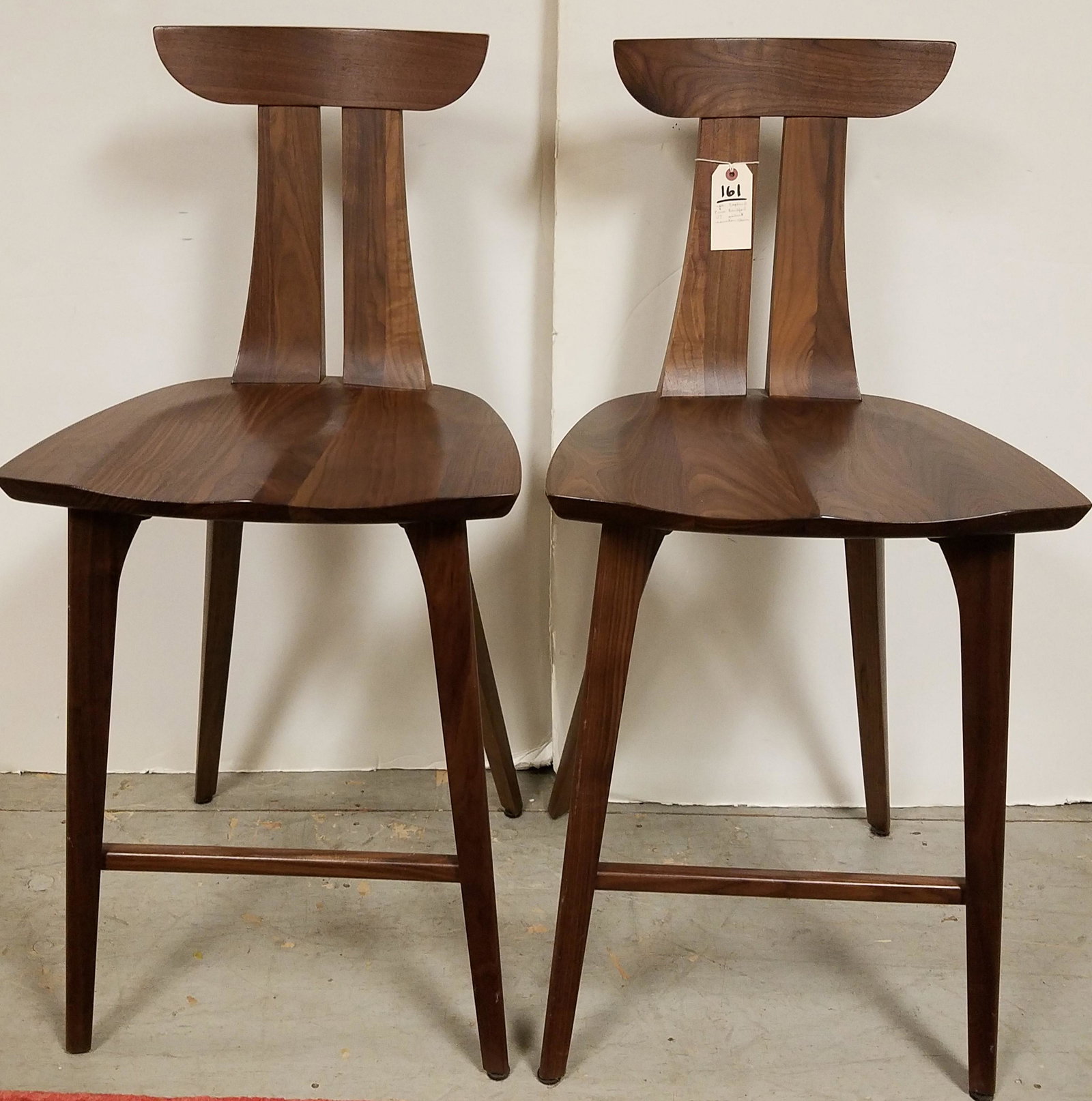 PR COPELAND FURN BRADFORD VT WALNUT COUNTER CHAIRS (1 of 5)