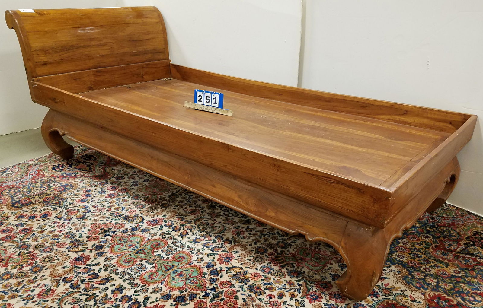 CHINESE DAY BED 33"H X 86"L X 39 1/2"D (1 of 2)