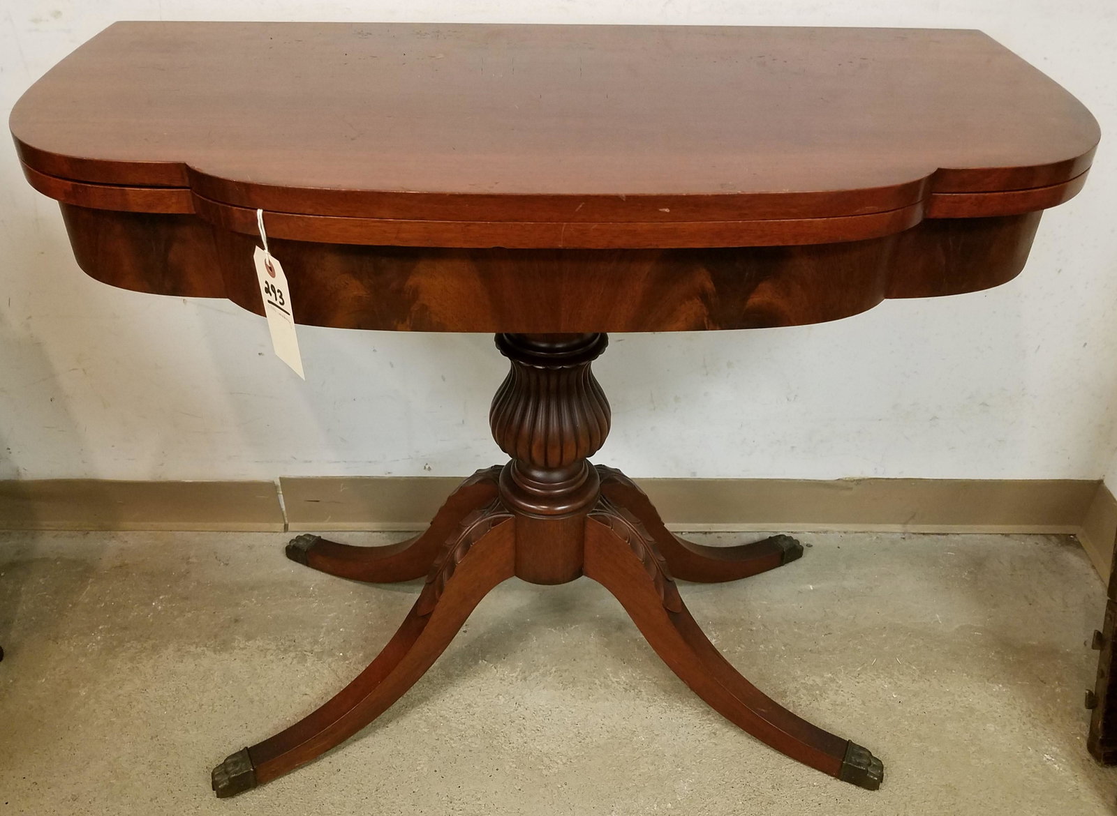 C 1940 MAHOG GAME TABLE 29"H X 36"W X 18"D (1 of 5)