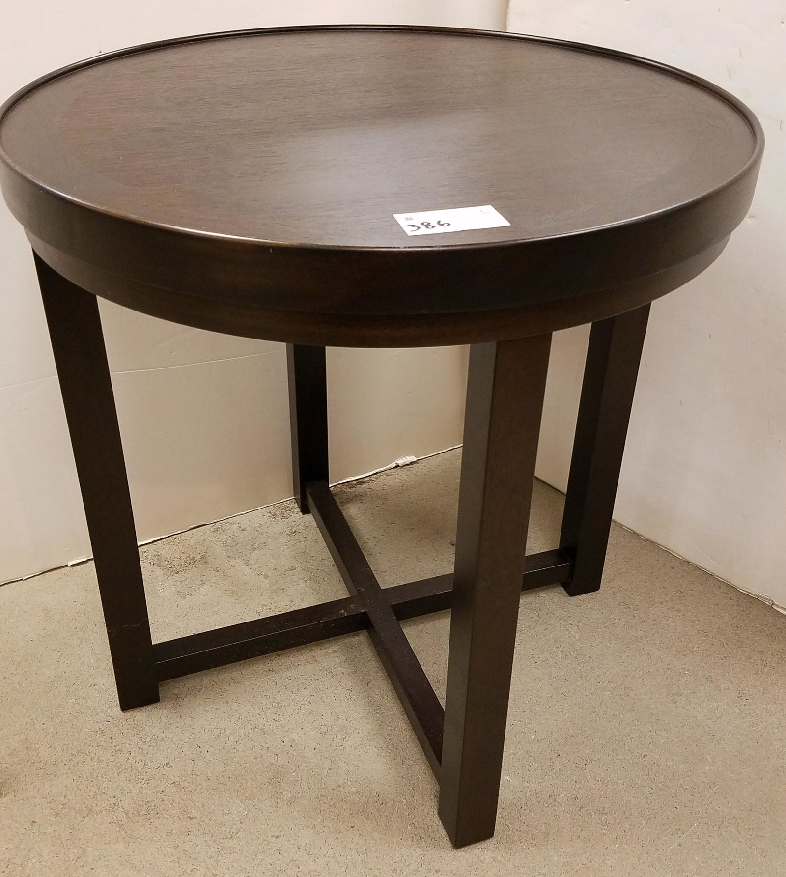 HOLLY HUNT STUDIO H COLL CONTEMP TABLE 26"H X 26" DIAM (1 of 4)