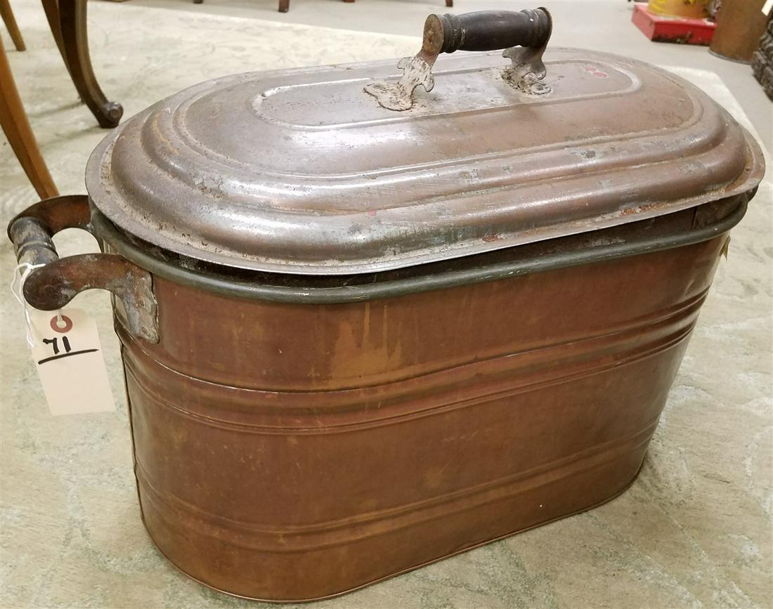 COPPER BOILER W/ ENTERPRISE COFFEE GRINDER & RAIN KING (1 of 2)