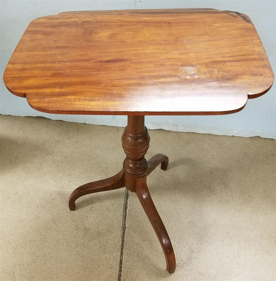 19TH C SPIDER LEG MAHOG TILT TOP CANDLESTAND 29 1/4"H X (1 of 5)