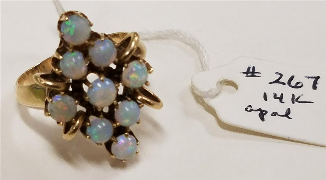 14K RING W/ OPALS (1 of 4)