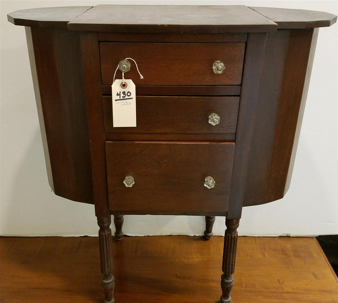 MAHOG MARTHA WASHINGTON SEWING CABINET 29 1/2"H X 28"W (1 of 2)