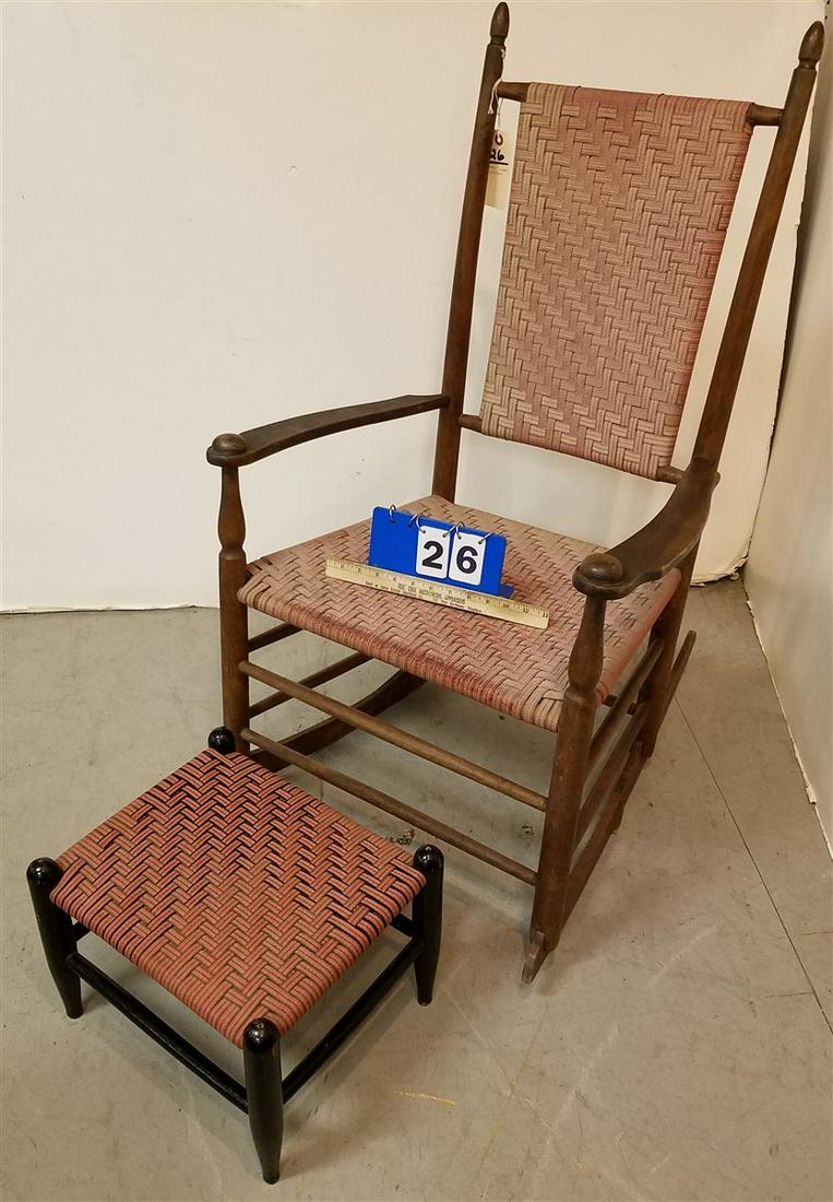 SHAKER? ROCKER AND FOOT STOOL (1 of 5)