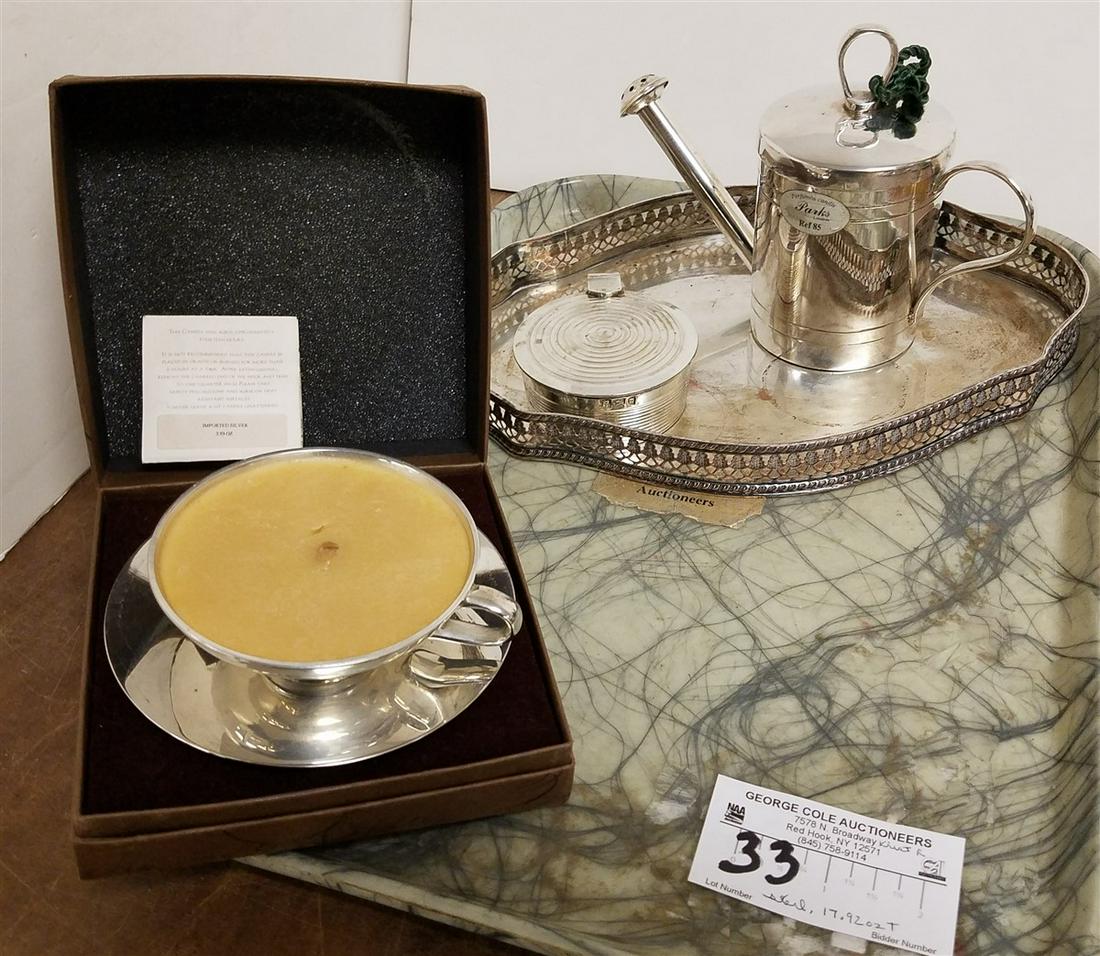 TRAY OF FIGURAL PERFUMED CANGLE HOLDERS 2 PRS, LONDON (1 of 7)