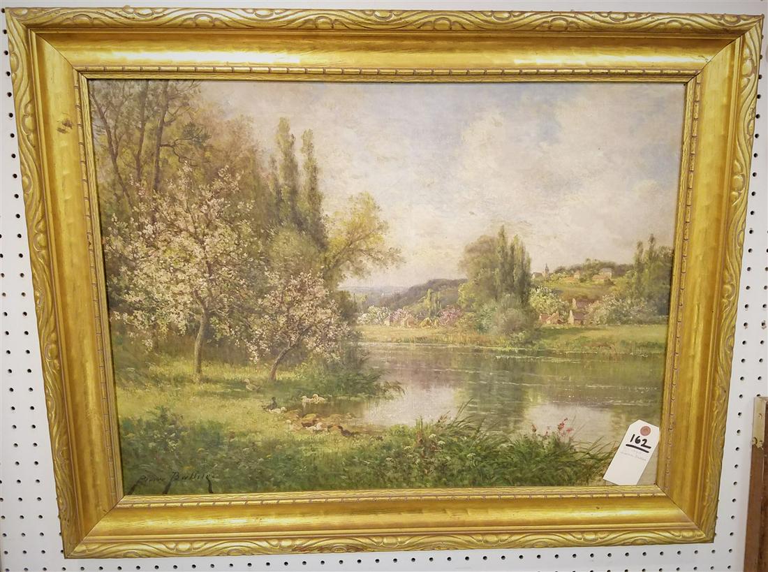 FRAMED O/C LANDSCAPE SGND PIERRE BALLUE 21 1/2" X 28 (1 of 2)