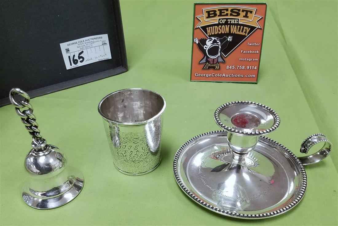 LOT 3PC STERL 1707 CUP 2 3/4"H X 2 1/2" DIAM, (1 of 16)