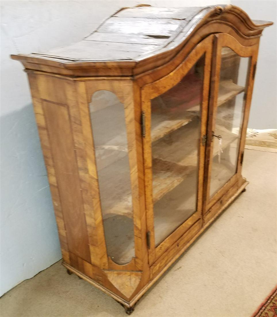 18TH C ITALIAN WALNUT AND BURL WALNUT 2 DOOR OVER 2 (1 of 9)