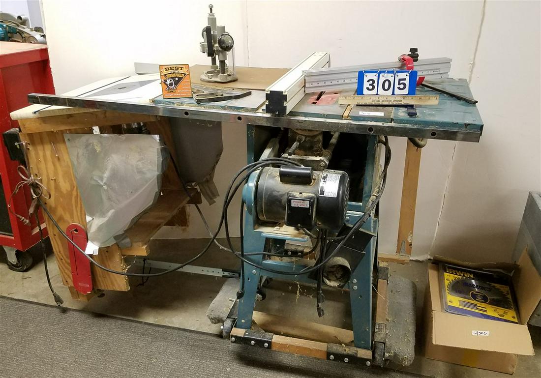 TABLE SAW/ROUTER COMBO W/ BX BLADES Barnebys