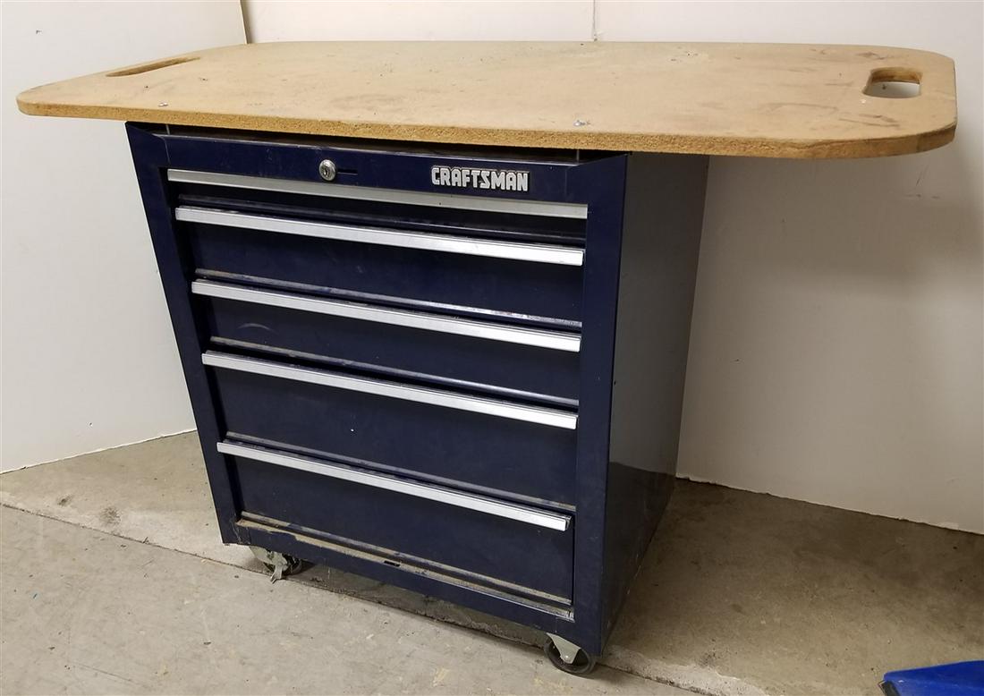 CRAFTSMAN 5 DRAWER TOOL CHEST 32"H X 49"W X 24"D & (1 of 2)