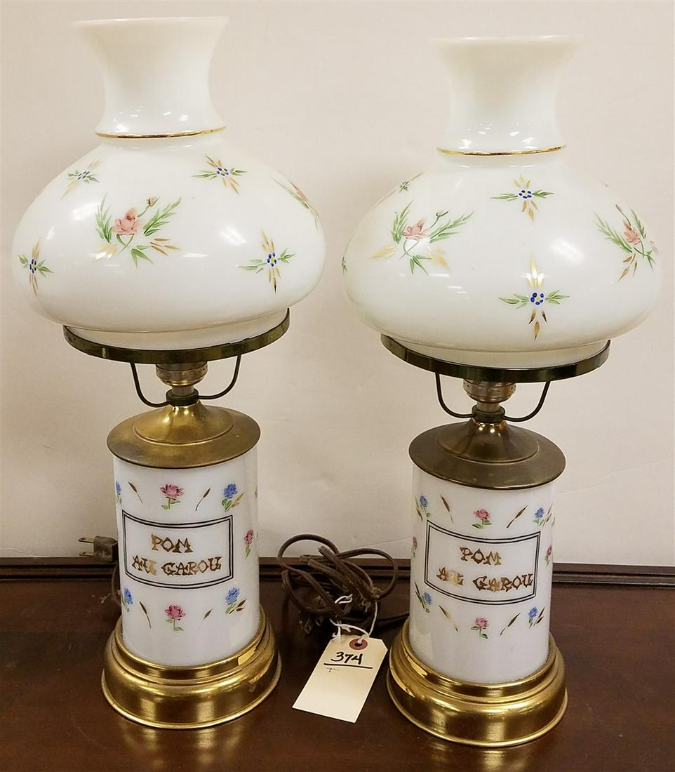 PR MILK GLASS LAMPS (1 of 1)