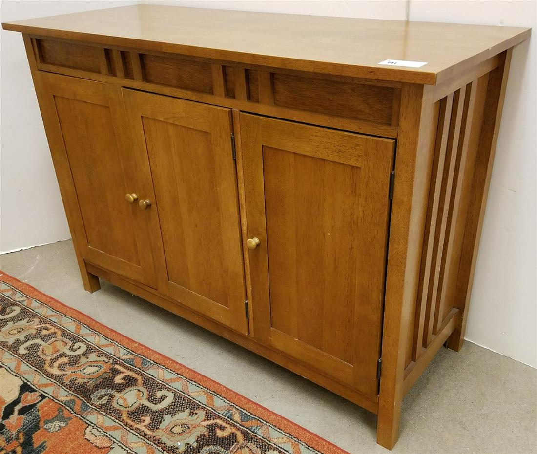 CONTEMP 3 DOOR CABINET 35"H X 50"W X 19 1/2"D: CONTEMP 3 DOOR CABINET 35"H X 50"W X 19 1/2"D