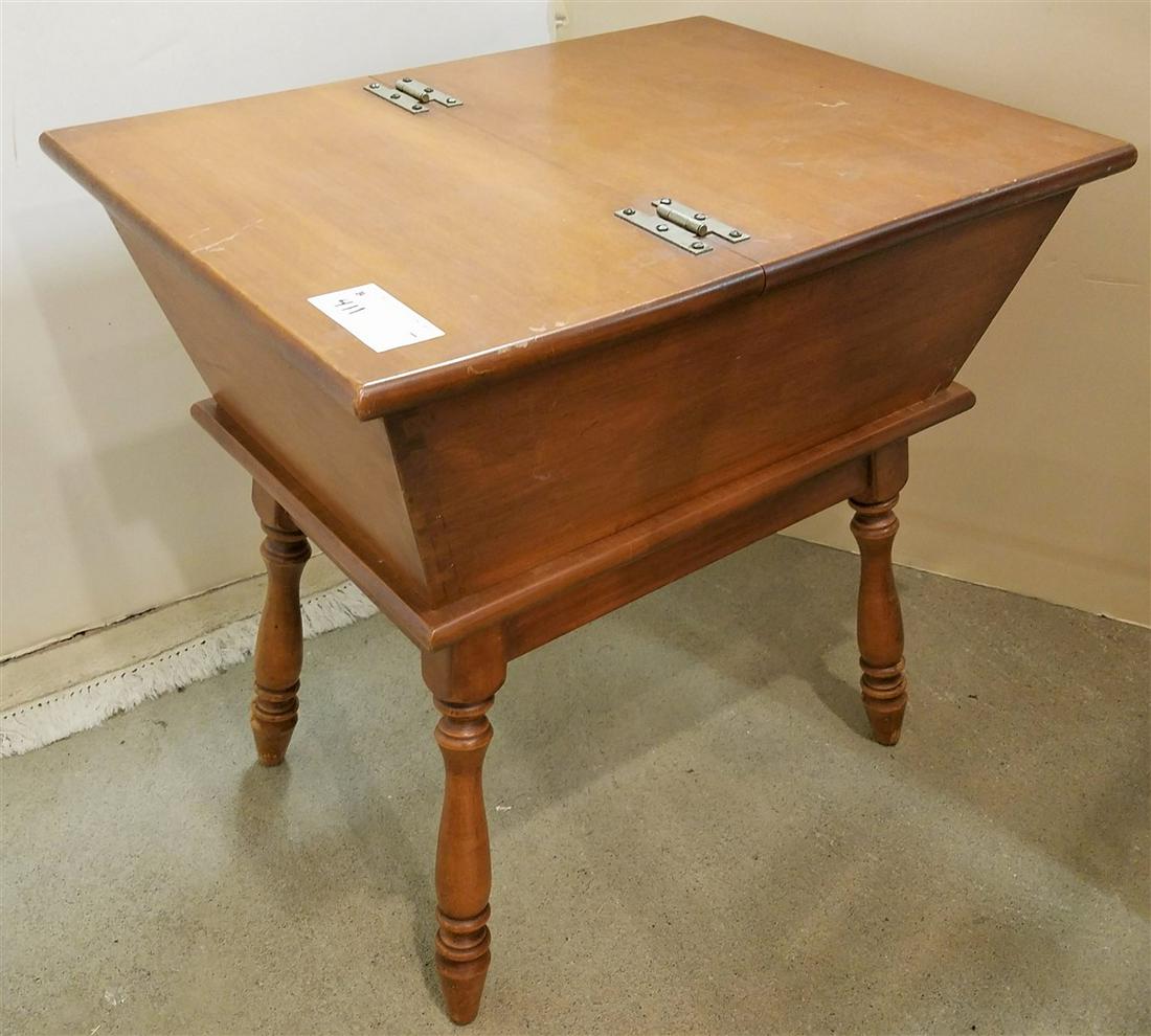 HEYWOOD WAKEFIELD MAPLE LIFT TOP END STAND 24"H X 18"W (1 of 5)