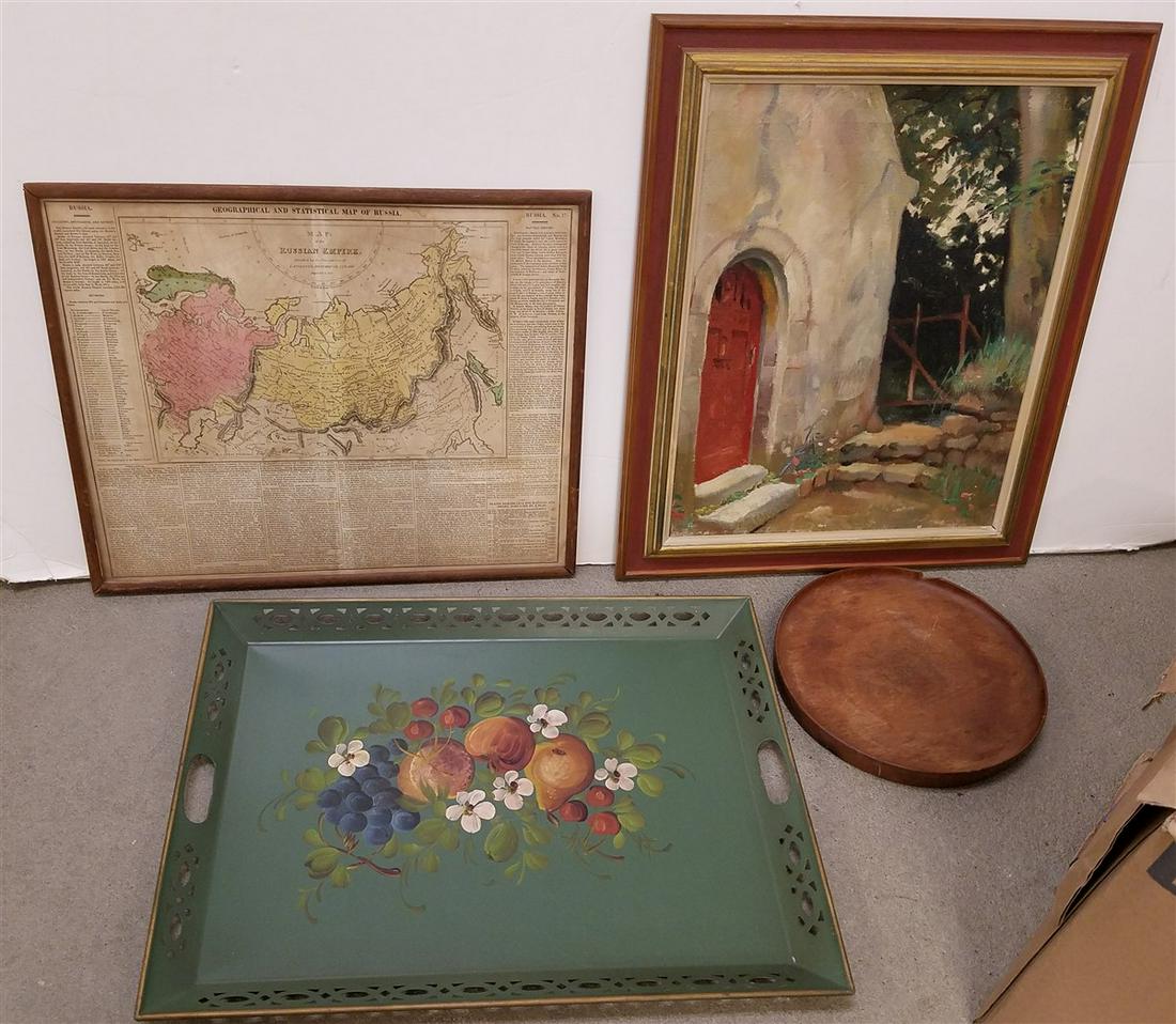 BX 8 FRAMED ITEMS AND TOLE TRAY (1 of 9)