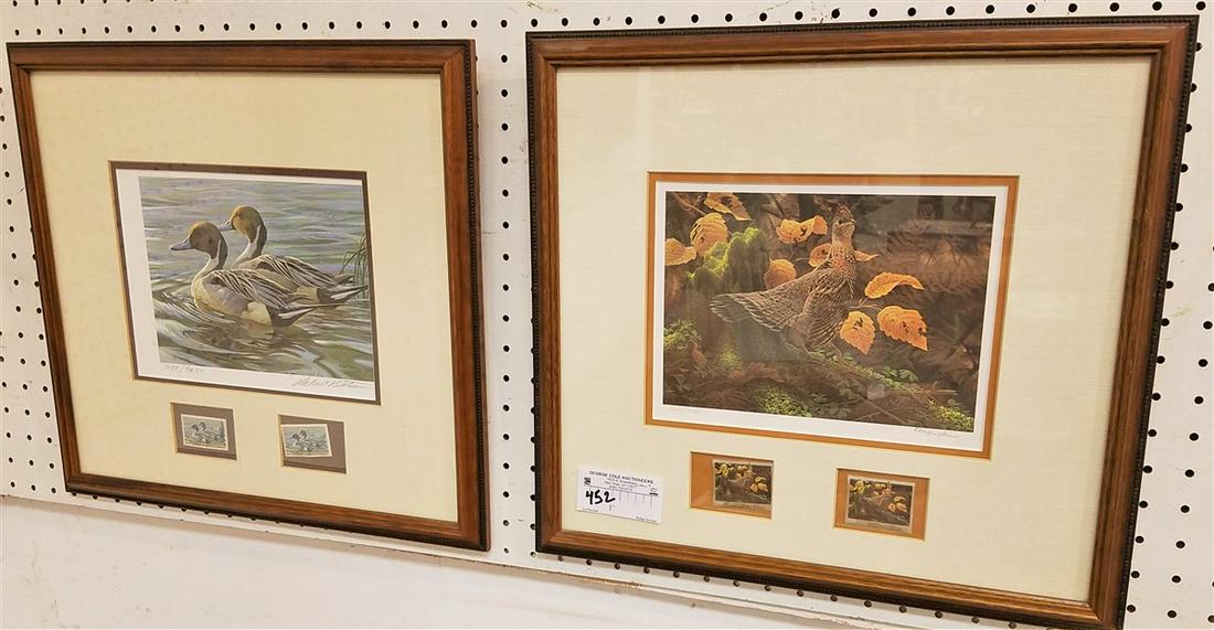 PR FRAMED LITHOS WILDLIFE W/ STAMPS (1 of 11)