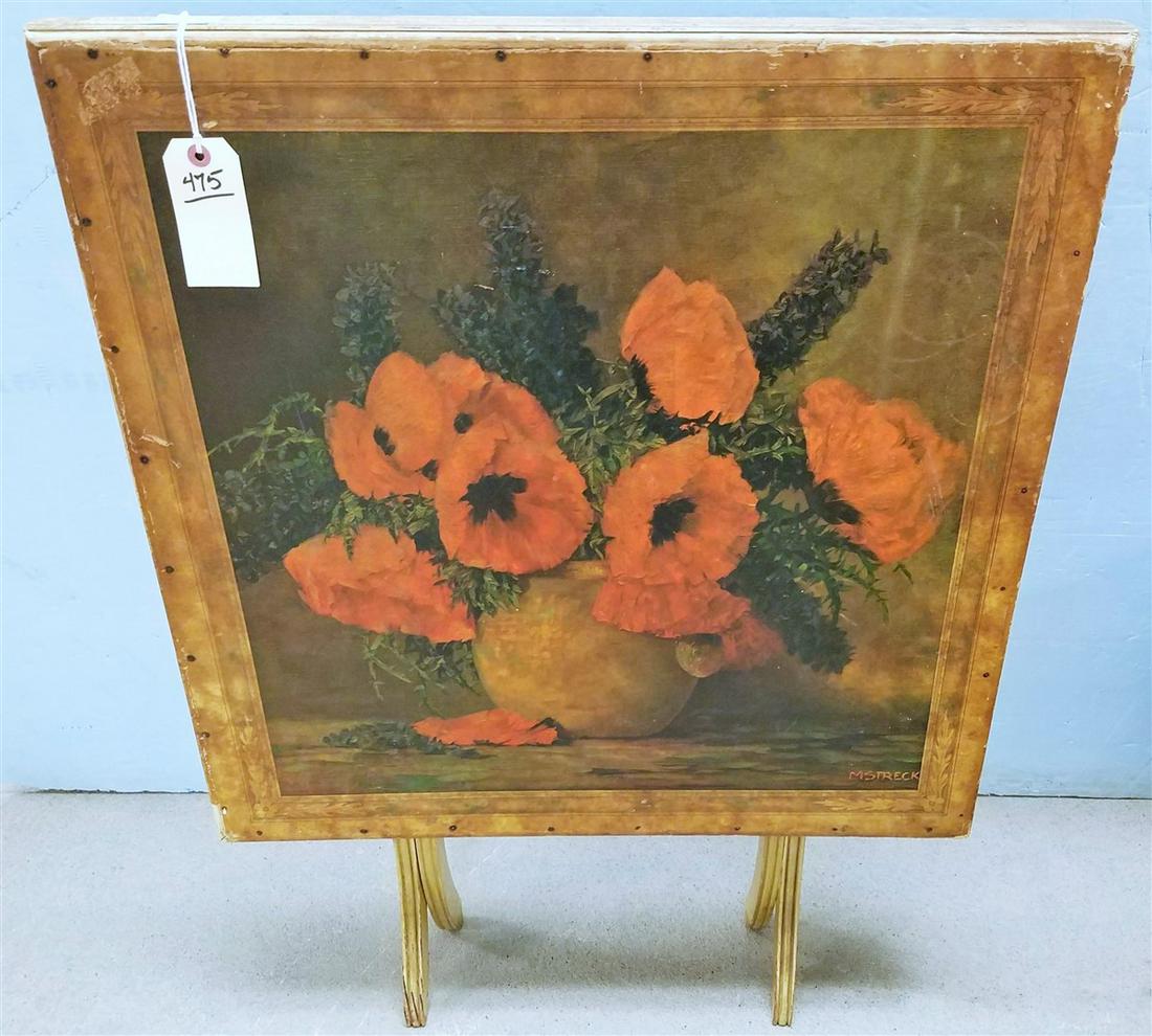 FOLDING CARD TABLE 28"H X 26 1/2" SQ (1 of 2)