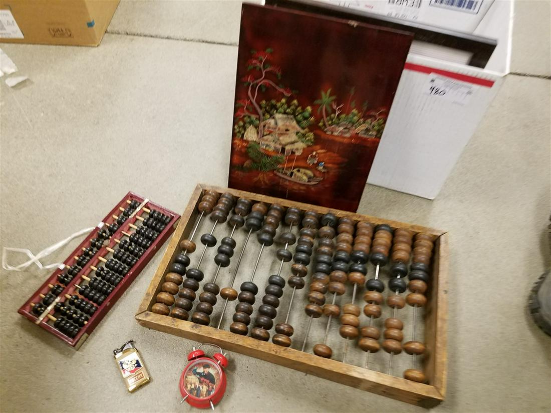 BX MAO ITEMS- FRAMED PLATE 10"SQ, FRAMED PAPER CUTOUT, (1 of 4)