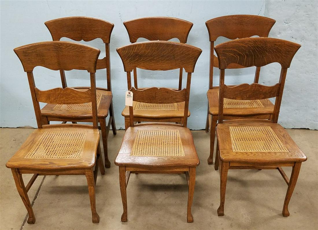 LOT 6 OAK CHAIRS (1 of 7)