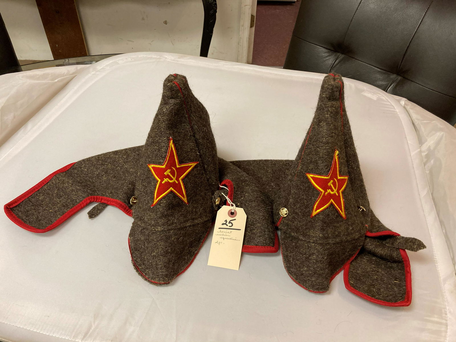 SOVIET SOLDIER'S EQUESTRIAN HATS 2PC (1 of 1)