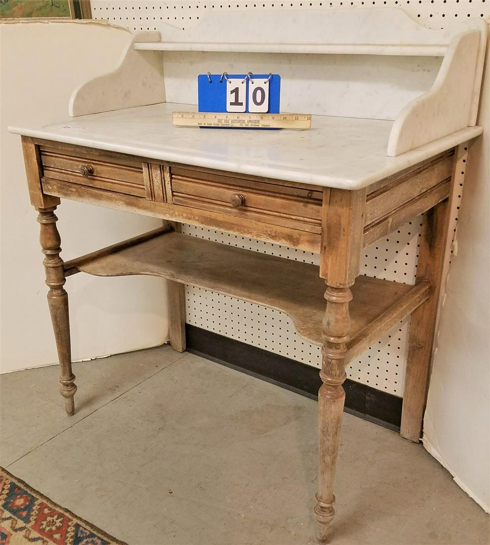 EASTLAKE MARBLE TOP WASH STAND 40"H X 351/2"W X 20"D (1 of 3)