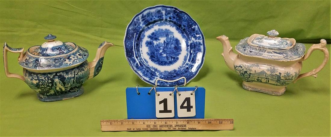 TRAY SOFT PASTE TEA POTS FLOW BLUE PLATE (1 of 11)