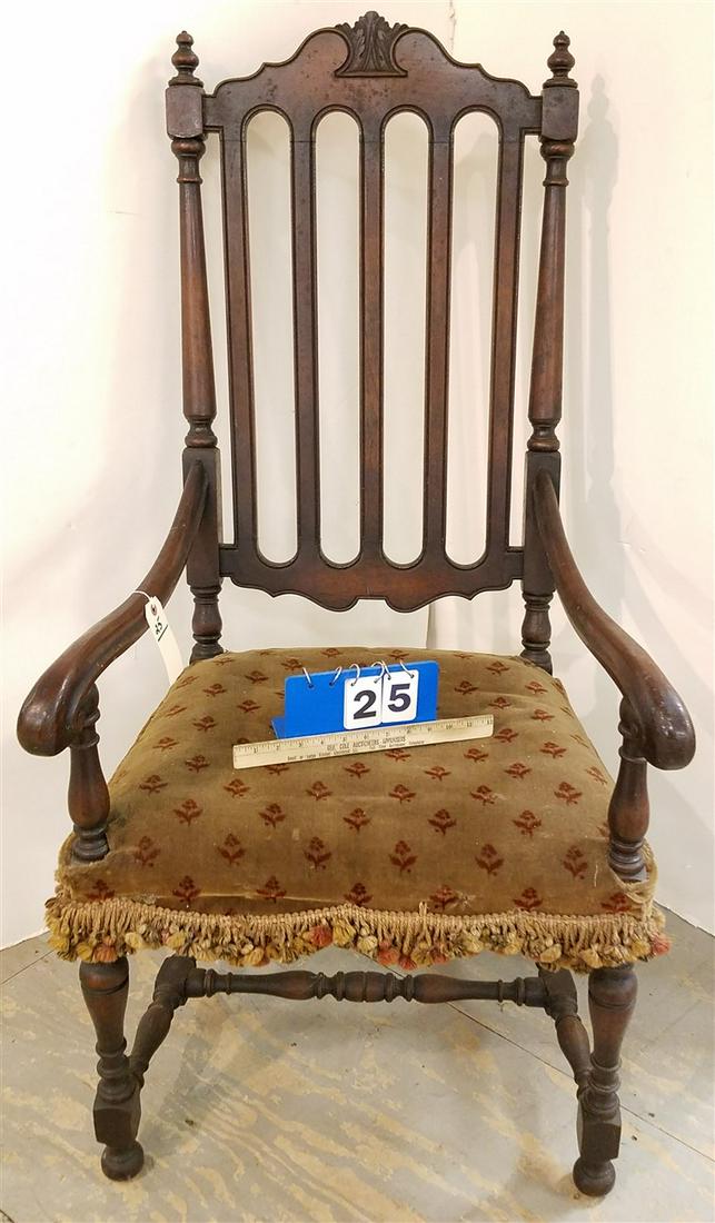 MAHOG BANNISTER BACK CHAIR (1 of 3)