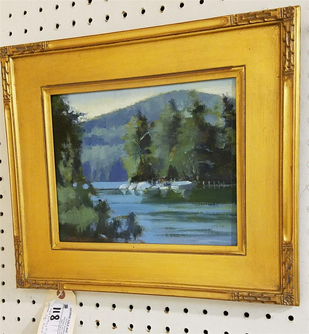 FRAMED O/B LANDSCAPE SGND. ANTHONY MIGLIACCIO " MOTHER (1 of 3)