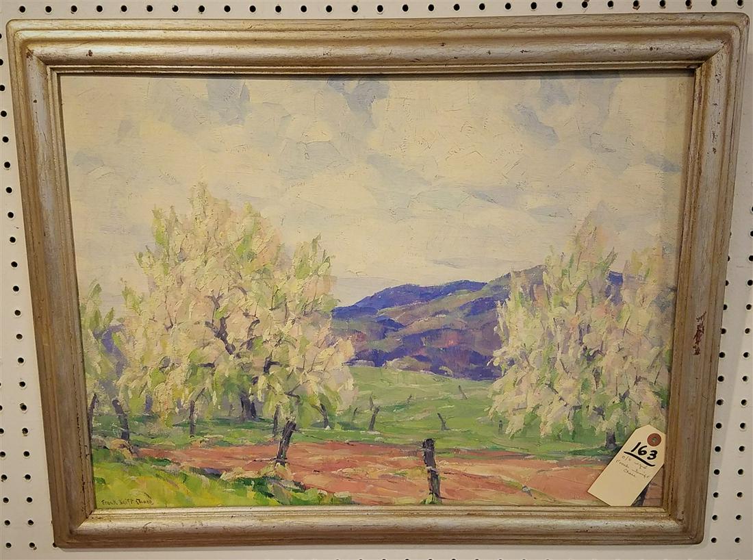 FRAMED O/B EARLY SPRING SGND FRANK SWIFT CHASE 18" X (1 of 3)