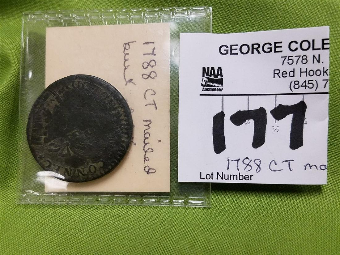1788 CT.MAILED BUST LEFT CENT (1 of 3)