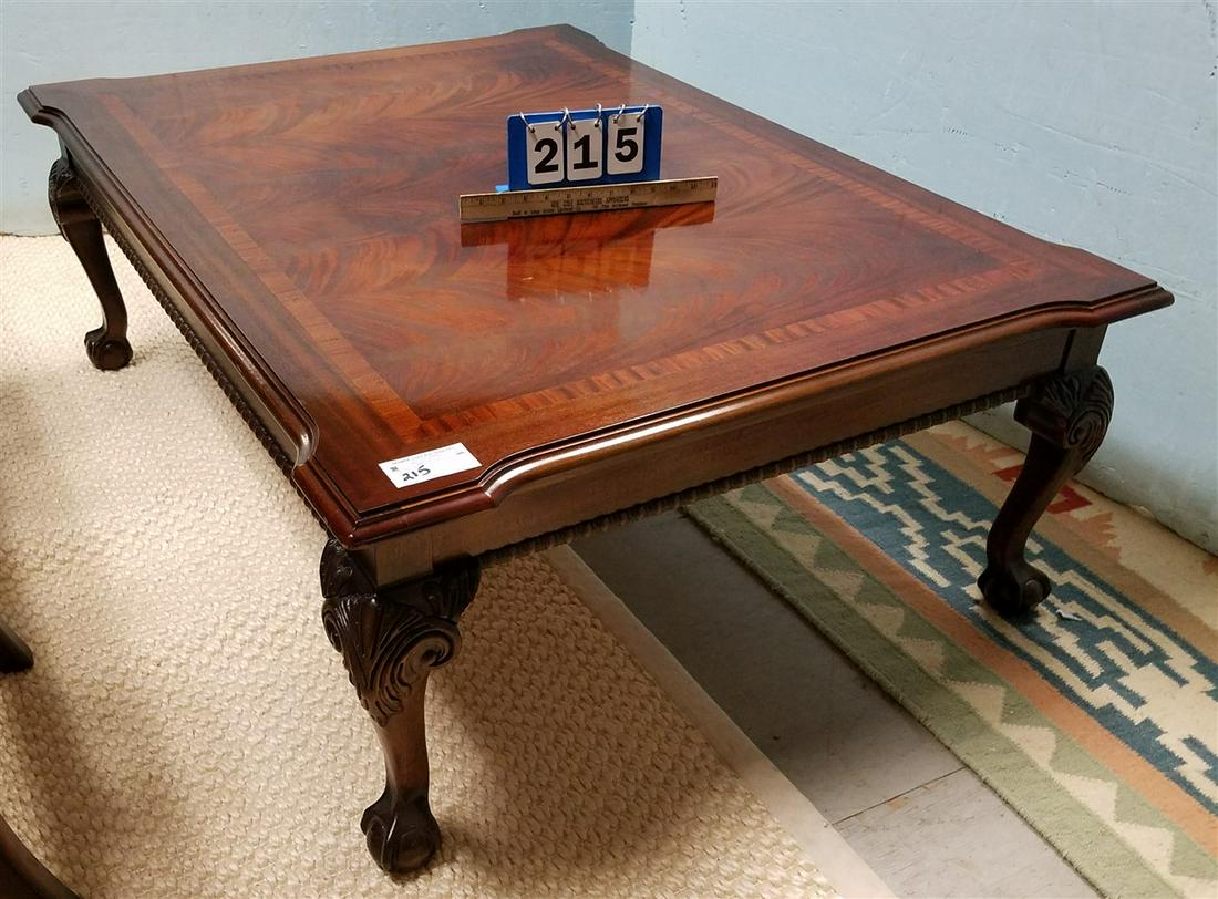 THOMASVILLE INVALID MAHOG. CHIPPENDALE STYLE COFFEE (1 of 4)