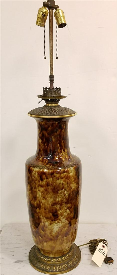POTTERY VASE LAMP 39" (1 of 4)
