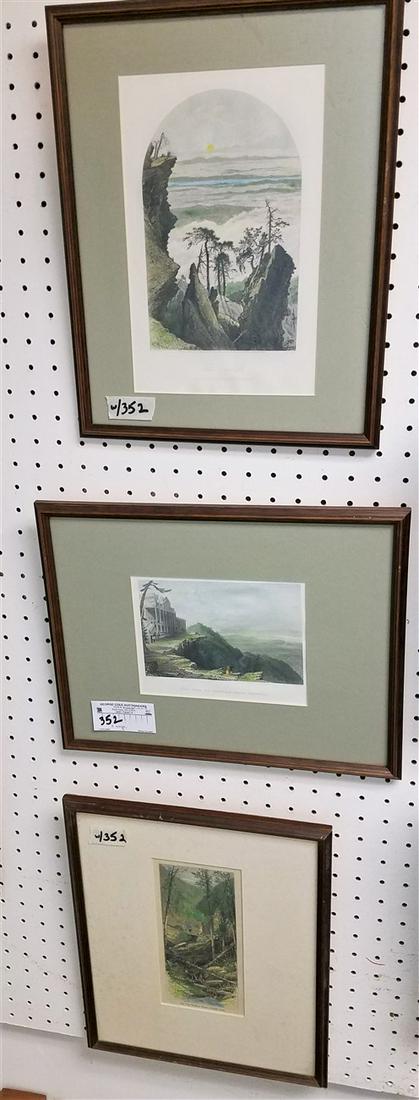 LOT OF FRAMED ENGRAVINGS BARTLETT VIEW FROM THE (1 of 8)