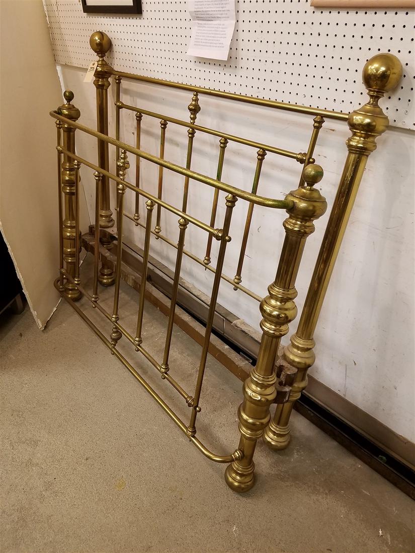 VINTAGE BRASS BED 49"H X 54"W (1 of 2)
